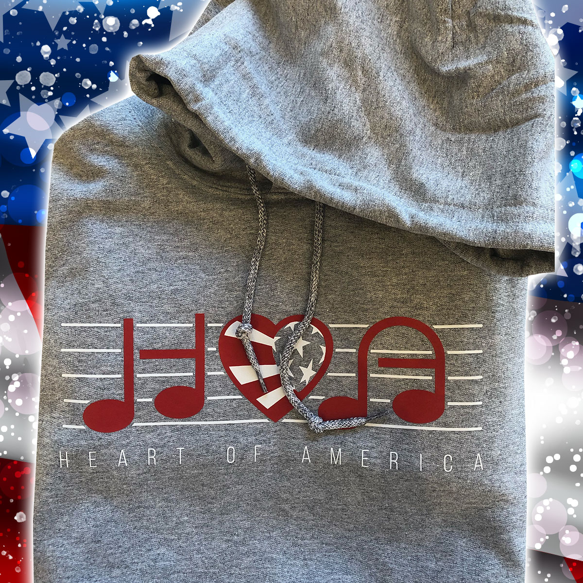Heart of America Grey Hoodie
