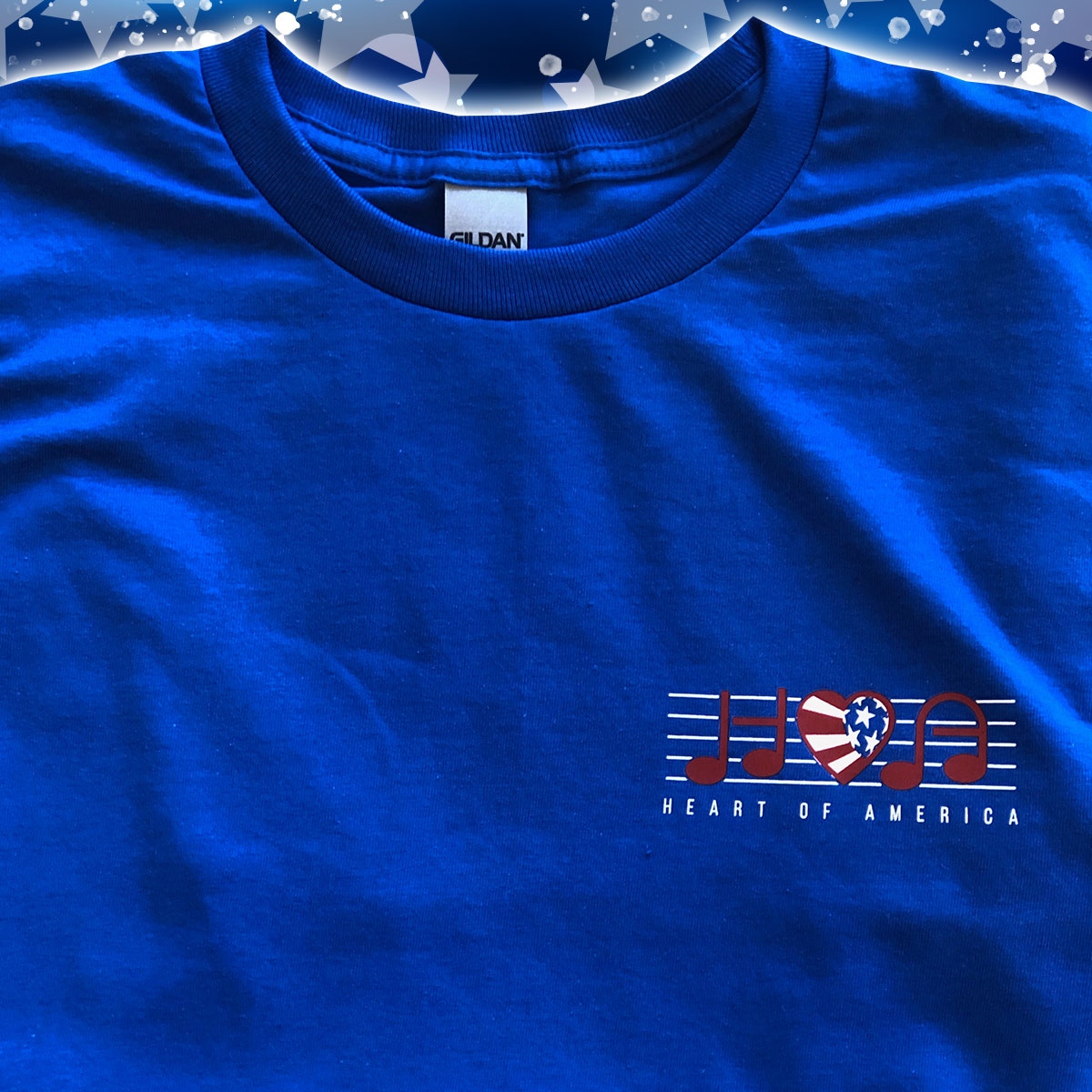 Heart of America Royal Blue Long Sleeve HOA T-shirt